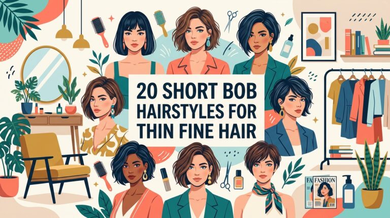 20 Short Bob Hairstyles for Thin Fine Hair That Add Volume and Shape