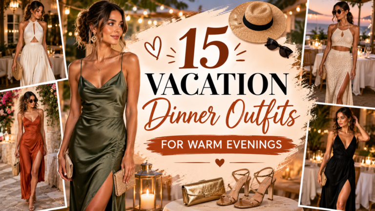 15 Vacation Dinner Outfits for Warm Evenings