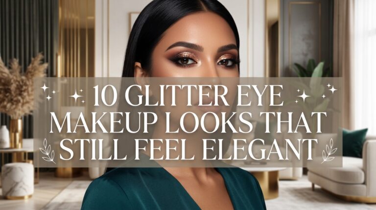 10 Glitter Eye Makeup Looks That Still Feel Elegant
