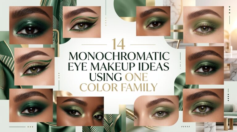 14 Monochromatic Eye Makeup Ideas Using One Color Family