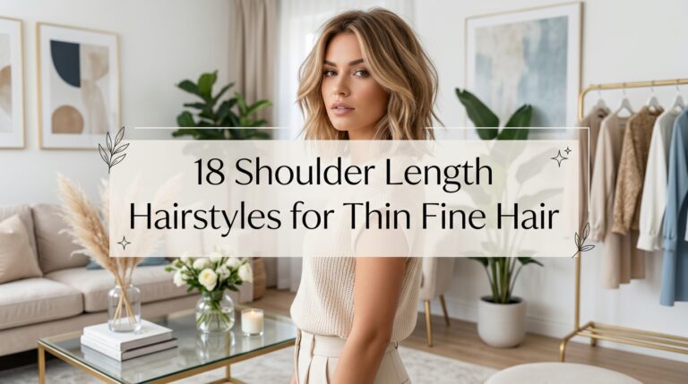 18 Shoulder Length Hairstyles for Thin Fine Hair That Add Volume and Shape