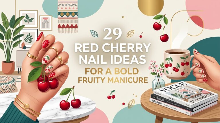 29 Red Cherry Nail Ideas for a Bold Fruity Manicure